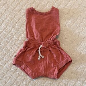 Girls romper in Rust
